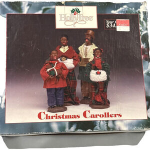New Vintage- Original Packaging 4piece holytree Christmas Carollers- Rare Find